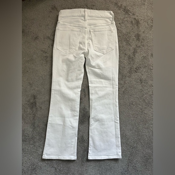 Madewell Petite Kick Out Crop Jeans in Pure White Size 24 Petite - Picture 8 of 9